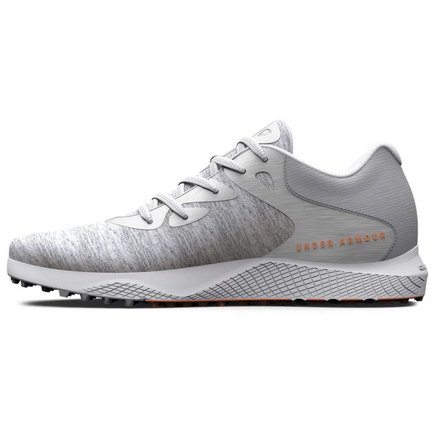 Under Armour Ladies Charged Breathe 2 Knit Spikeless Golf Shoes Under Armour Ladies Charged Breathe 2 Knit Spikeless Golf Shoes -American Golf Shop 415977 HaloGrey White Under Armour Ladies Charged Breathe2 Knit Spikeless Golf Shoes 2
