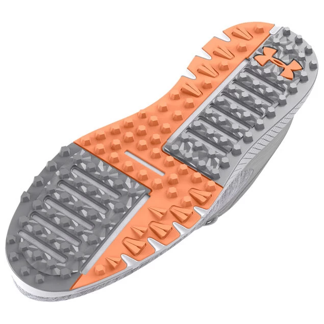 Under Armour Ladies Charged Breathe 2 Knit Spikeless Golf Shoes Under Armour Ladies Charged Breathe 2 Knit Spikeless Golf Shoes -American Golf Shop 415977 HaloGrey White Under Armour Ladies Charged Breathe2 Knit Spikeless Golf Shoes 3