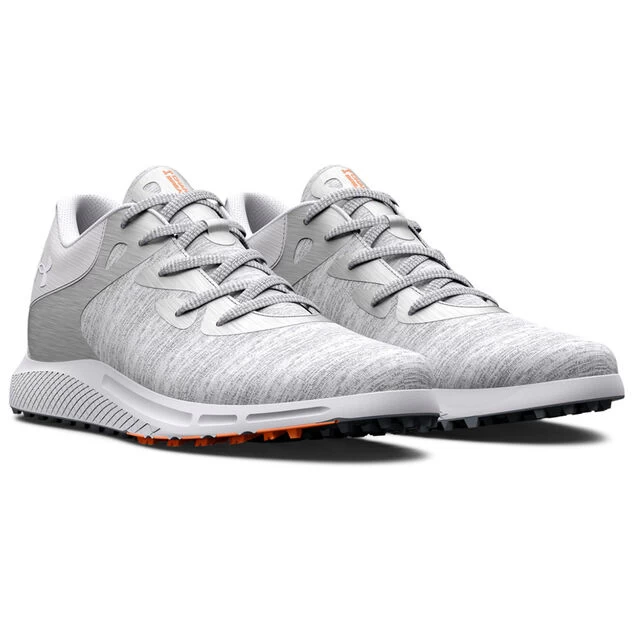 Under Armour Ladies Charged Breathe 2 Knit Spikeless Golf Shoes Under Armour Ladies Charged Breathe 2 Knit Spikeless Golf Shoes -American Golf Shop 415977 HaloGrey White Under Armour Ladies Charged Breathe2 Knit Spikeless Golf Shoes 5