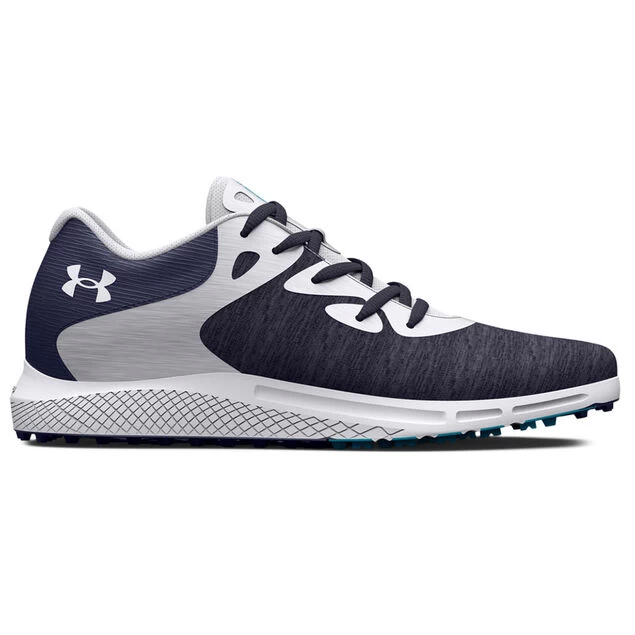 Under Armour Ladies Charged Breathe 2 Knit Spikeless Golf Shoes Under Armour Ladies Charged Breathe 2 Knit Spikeless Golf Shoes -American Golf Shop 415977 MidnightNavy White Under Armour Ladies Charged Breathe2 Knit Spikeless Golf Shoes 1