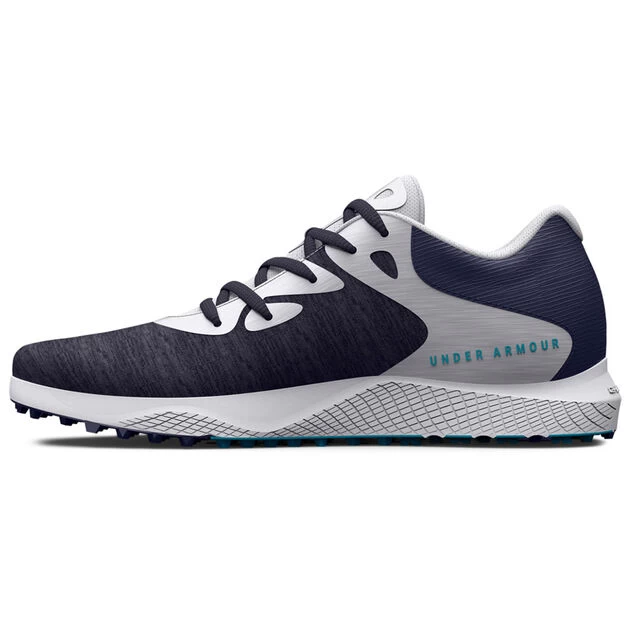 Under Armour Ladies Charged Breathe 2 Knit Spikeless Golf Shoes Under Armour Ladies Charged Breathe 2 Knit Spikeless Golf Shoes -American Golf Shop 415977 MidnightNavy White Under Armour Ladies Charged Breathe2 Knit Spikeless Golf Shoes 2