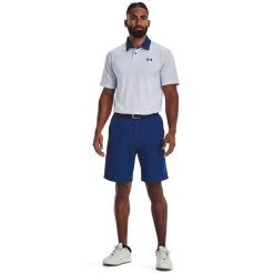 Under Armour Men's T2G Printed Golf Polo Shirt -American Golf Shop 416013 White BlueMirage BlueMirage Under Armour Mens T2G Printed Golf Polo Shirt 4
