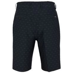 Greg Norman Men's Microlux Hybrid Shark Print Golf Shorts -American Golf Shop 416637 Black Greg Norman Mens Microlux Hybrid Shark Print Golf Shorts 2