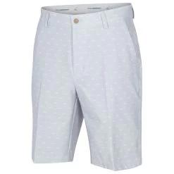 Greg Norman Men's Microlux Hybrid Shark Print Golf Shorts -American Golf Shop 416637 SharkGrey Greg Norman Mens Microlux Hybrid Shark Print Golf Shorts 1