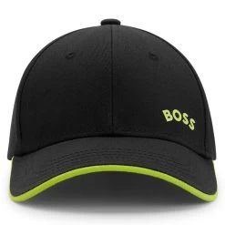 Hugo Boss Men's Bold Curved Golf Cap -American Golf Shop 417778 Black Hugo Boss Mens Bold Curved Golf Cap 3