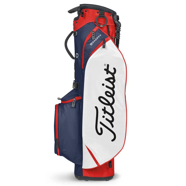 Titleist Players 4 StaDry Golf Stand Bag Titleist Players 4 StaDry Golf Stand Bag -American Golf Shop 418252 Navy White Red Titleist Players4 StaDry Golf Stand Bag 2