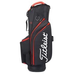 Titleist 14 Golf Cart Bag 6 Titleist 14 Golf Cart Bag -American Golf Shop 418254 Black Black Red Titleist 14 Golf Cart Bag 5