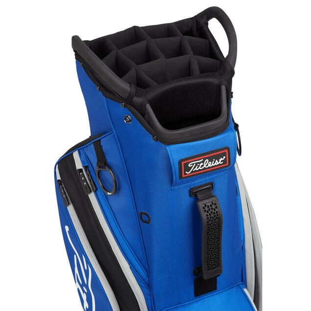 Titleist 14 Golf Cart Bag Titleist 14 Golf Cart Bag -American Golf Shop 418254 Royal Black Grey Titleist 14 Golf Cart Bag 4