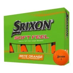 Srixon Soft Feel Brite 12 Golf Ball Pack -American Golf Shop 419305 srixon brite orange 1