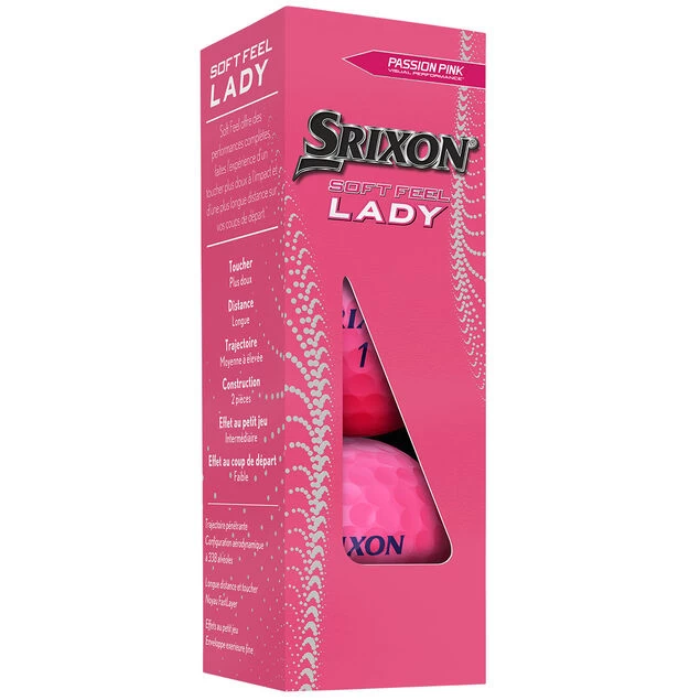 Srixon Ladies Soft Feel 12 Golf Ball Pack Srixon Ladies Soft Feel 12 Golf Ball Pack -American Golf Shop 419309 srixon soft feel ladies pink 4