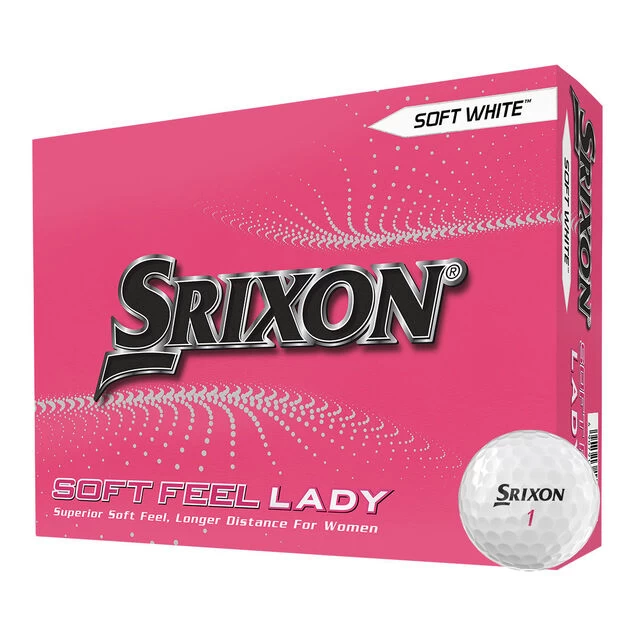 Srixon Ladies Soft Feel 12 Golf Ball Pack Srixon Ladies Soft Feel 12 Golf Ball Pack -American Golf Shop 419309 srixon soft feel ladies white 1