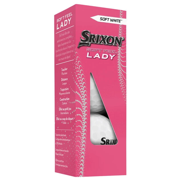 Srixon Ladies Soft Feel 12 Golf Ball Pack Srixon Ladies Soft Feel 12 Golf Ball Pack -American Golf Shop 419309 srixon soft feel ladies white 4