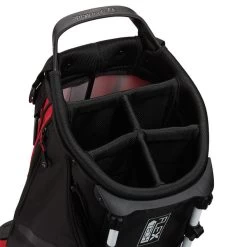 TaylorMade FlexTech Golf Stand Bag -American Golf Shop 419576 Black Red Silver TaylorMade FlexTech Golf Stand Bag 3
