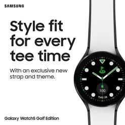 Samsung Galaxy Watch5 Golf Edition 44mm -American Golf Shop 420684 White Black Samsung Galaxy Watch5 Golf Edition 44mm 9c