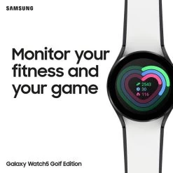 Samsung Galaxy Watch5 Golf Edition 44mm -American Golf Shop 420684 White Black Samsung Galaxy Watch5 Golf Edition 44mm 9d